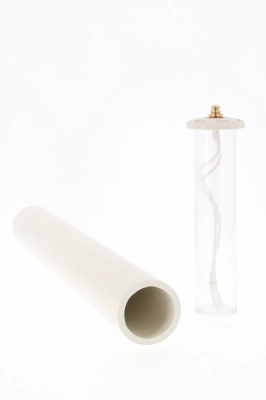 Vendita online candela a cera liquida con cartuccia diametro 4 cm e altezza  20 cm. - Editrice Shalom